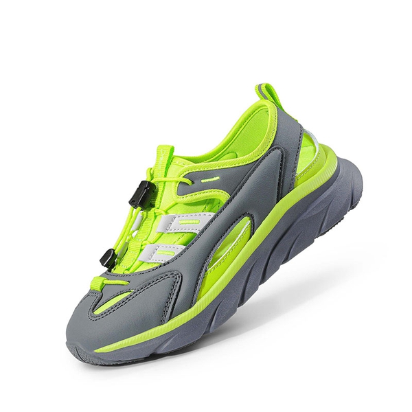 Boys & Girls Closed-Toe Athletic Sport Sandals - GREY GREEN -  0